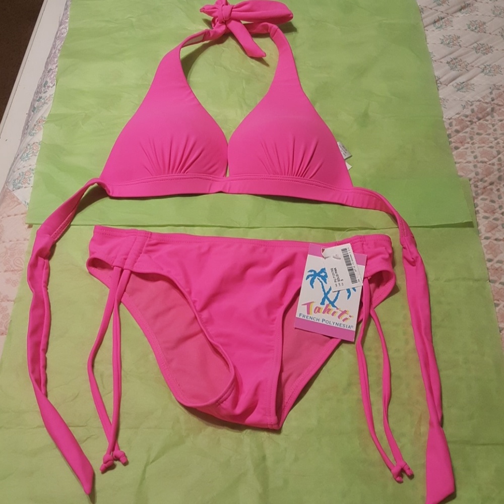 💥5 for $25💥NWT PADDED BIKINI HOT PINK SIZE SMALL